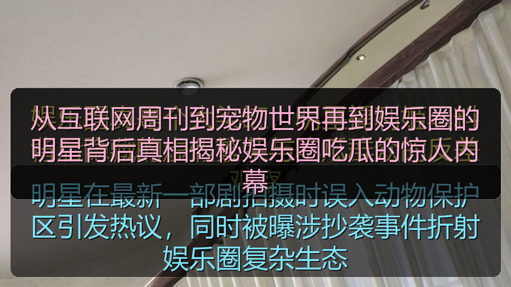 从互联网周刊到宠物世界再到娱乐圈的明星背后真相揭秘娱乐圈吃瓜的惊人内幕