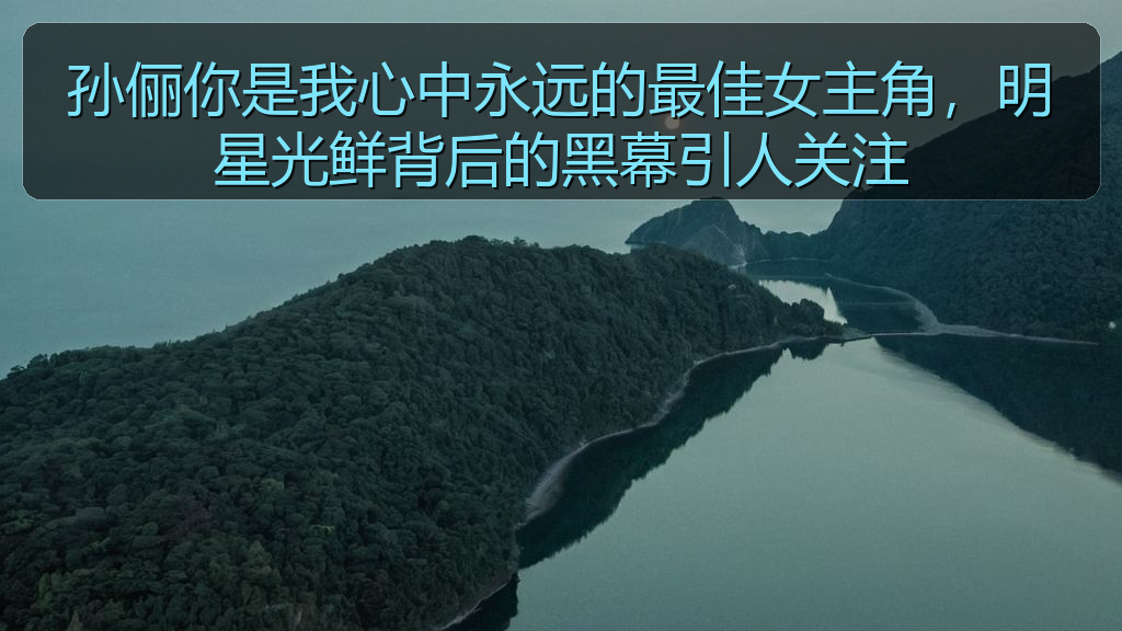 孙俪你是我心中永远的最佳女主角,明星光鲜背后的黑幕引人关注