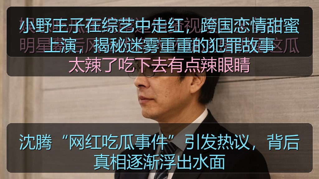 小野王子在综艺中走红,跨国恋情甜蜜上演,揭秘迷雾重重的犯罪故事