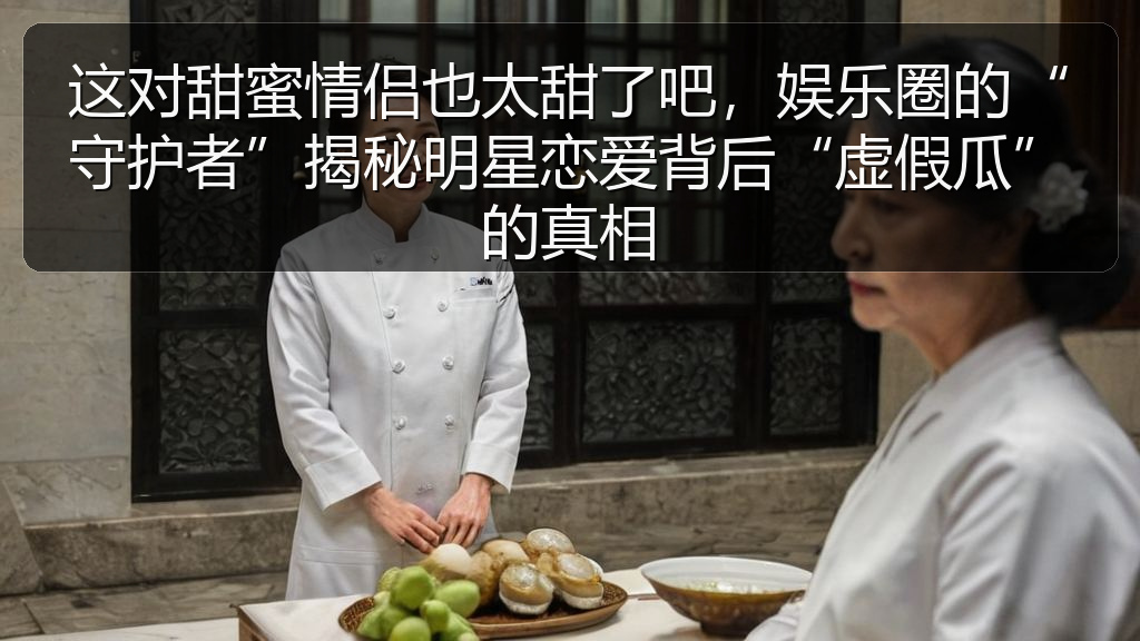 这对甜蜜情侣也太甜了吧,娱乐圈的“守护者”揭秘明星恋爱背后“虚假瓜”的真相