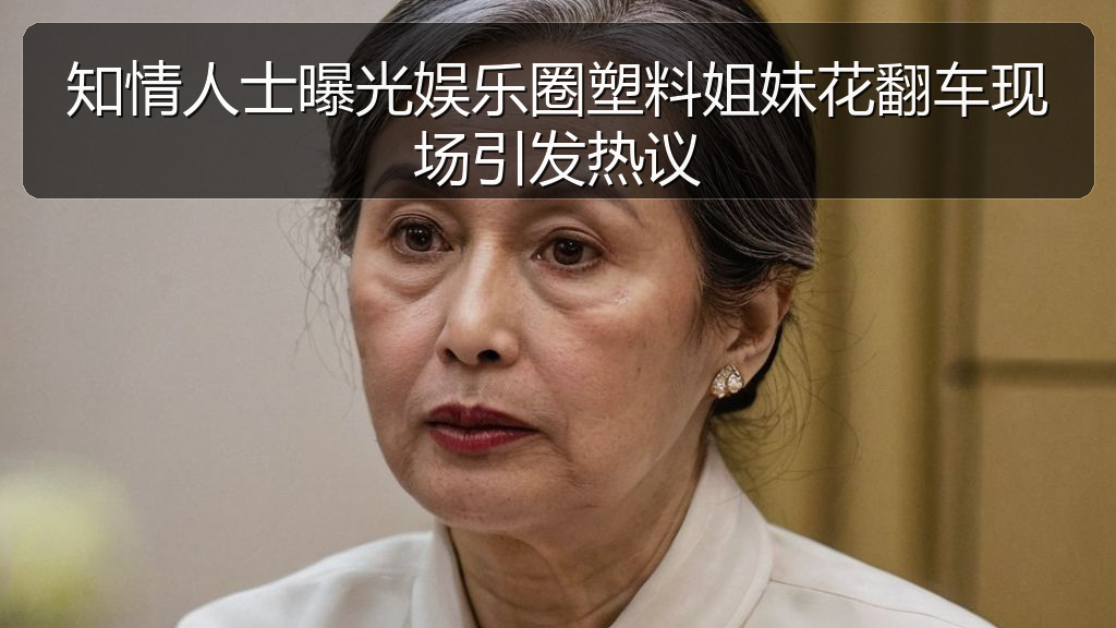 黑料吃瓜在线 - 知情人士曝光娱乐圈塑料姐妹花翻车现场引发热议