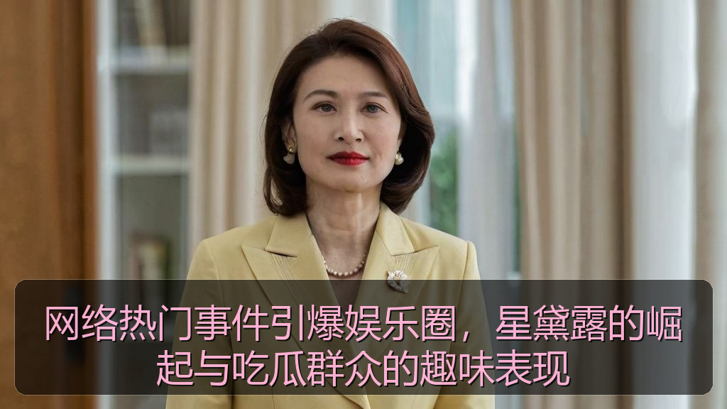 网络热门事件引爆娱乐圈，星黛露的崛起与吃瓜群众的趣味表现