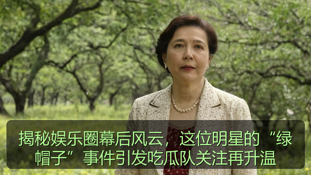 揭秘娱乐圈幕后风云，这位明星的“绿帽子”事件引发吃瓜队关注再升温